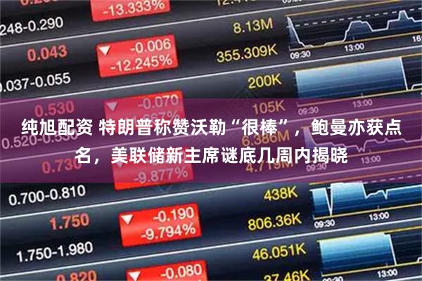 纯旭配资 特朗普称赞沃勒“很棒”，鲍曼亦获点名，美联储新主席谜底几周内揭晓